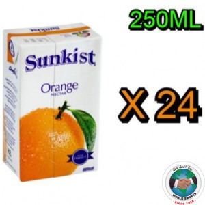 SUNKIST JUICE ORANGE 24 PCS 250 ML