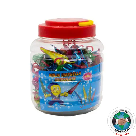 UMBRELLA CHOCOLATE JAR 50 PCS