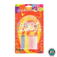 HAPPY BIRTHDAY CANDLE 12 PCS
