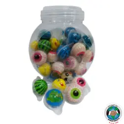 BUBBLE GUM FILLED JAM JAR 50PCS 12GM