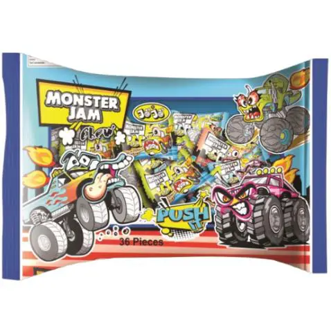 MONSTER JAM CHEW MIX BAG 36PCS 5G