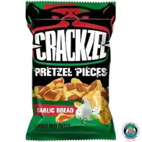 PRETZEL CRACKZEL GARLIC BREAD BAG 85G
