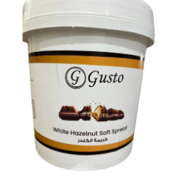 GUSTO WHITE HAZELNUT SOFT SPREAD 5KG