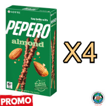 PROMO: PEPERO ALMOND 32 GM 4 PCS