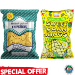 CHIPSTICKS SALT AND VINEGAR + SWEET CORN RINGS
