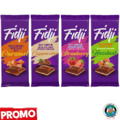 PROMO: FIDJI CHOCOLATE CAPPUCCINO + HAZELNUT + STRAWBERRY + CARAMEL