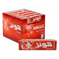 HALLS CHERRY FLAVOURED CANDY 20 PCS 22.4GM