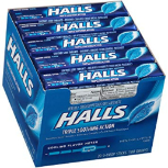 HALLS MENTHOL FLAVOURED CANDY 20 PCS 22.4GM