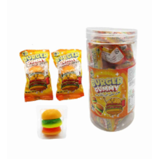 BURGER GUMMY BOTTLE 30 PCS 8.5 GM