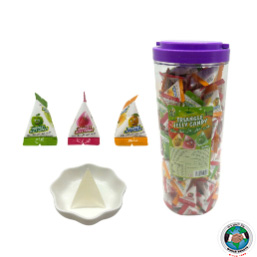 JELLY TRIANGLE MIX LONG JAR 10G 160 PCS