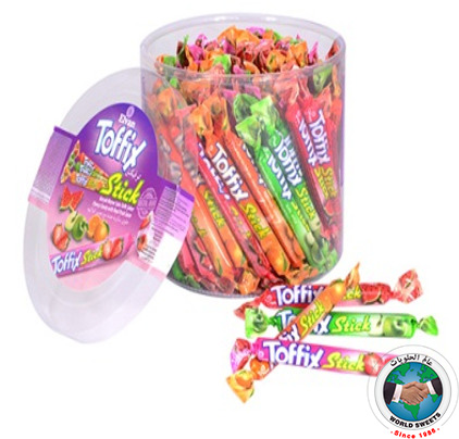 TOFFIX STICKS JAR TOFFEE 120 PCS