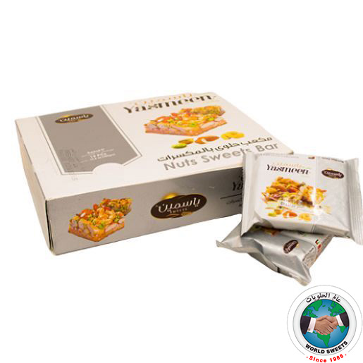 YASMEEN NUTS SWEET BARS 12 PCS