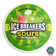 ICE BREAKERS SOURS WATERMELON AND GREEN APPLE 42GM