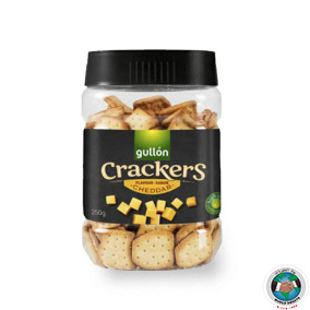 GULLON CRACKERS CHEDDAR 250GM