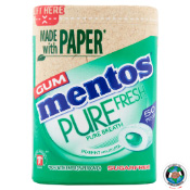 MENTOS PURE GUM SPEARMINT FLAVOUR 97GM