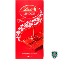 LINDT LINDOR MILK CHOCOLATE 100 GM