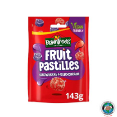 ROWNTREES STRAWBERRY AND BLACKCURRANT 143GM