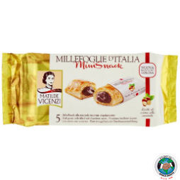VICENZI PUFF PASTRY WITH HAZELNUT CREAM 125GM
