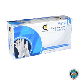 VINYL WHITE GLOVES 100PCS - X LARGE