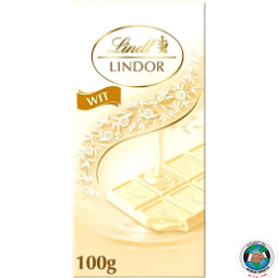 LINDT LINDOR MILK CHOCOLATE WHITE 100 GM