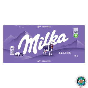 MILKA ALPINE MILK CHOCOLATE 90GM