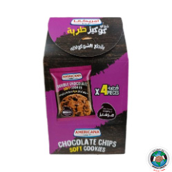 DOUBLE CHOCOLATE SOFT COOKIES AMRICANA 40GM 4 PCS