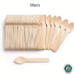 WOODEN SPOON SMALL 50PCS