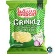 MUSCAT CHIPS CRINKLZ SOUR CREAM AND ONION 65GM