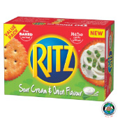 RITZ BISCUIT WITH SOUR CREAM AND ONION 39.6GM 12 PCS