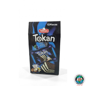 TOKAN WAFER CREAM MILK AND COCONUT 24GM 12 PCS