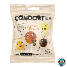 CANDART ICE TEA PEACH POP BUBBLE 510GM